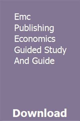 Emc Economics Guided And Study Guide Ebook Reader